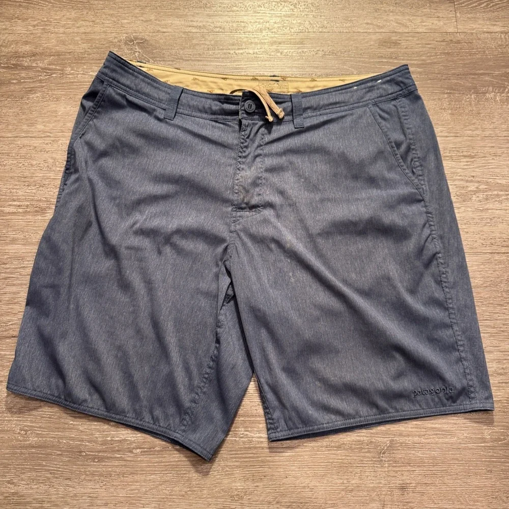 Patagonia Shorts Mens 36 Blue Home Water Hybrid Boardshorts Surf Swim Trunks